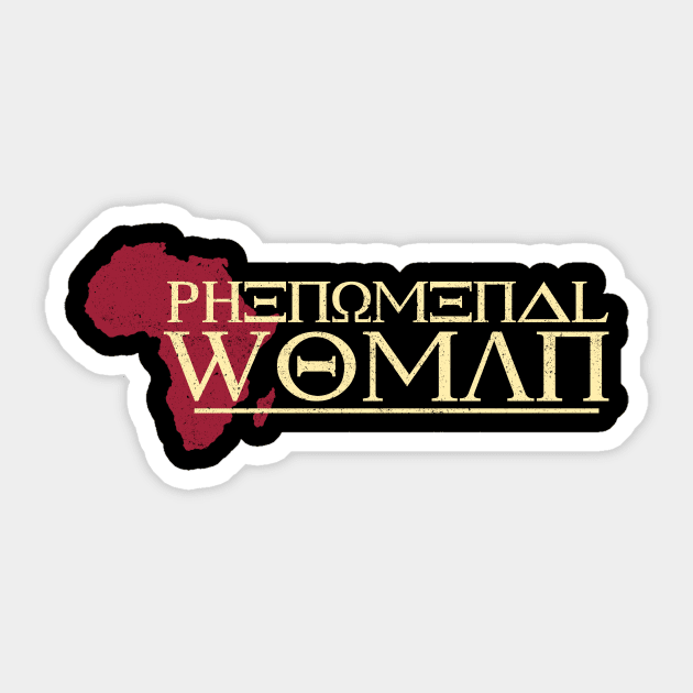 'African Phenomenal Woman' Cool Phenomenal Woman Gift Sticker by ourwackyhome